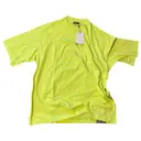 Yellow Cotton T-shirt Balenciaga