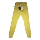Yellow Cotton Trousers Nike x Off-White