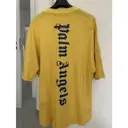 Buy Palm Angels Yellow Cotton T-shirt online