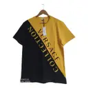 Yellow Cotton T-shirt Versace
