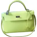 Yellow Leather Handbag Kelly Hermès