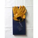 Leather gloves Maison Fabre