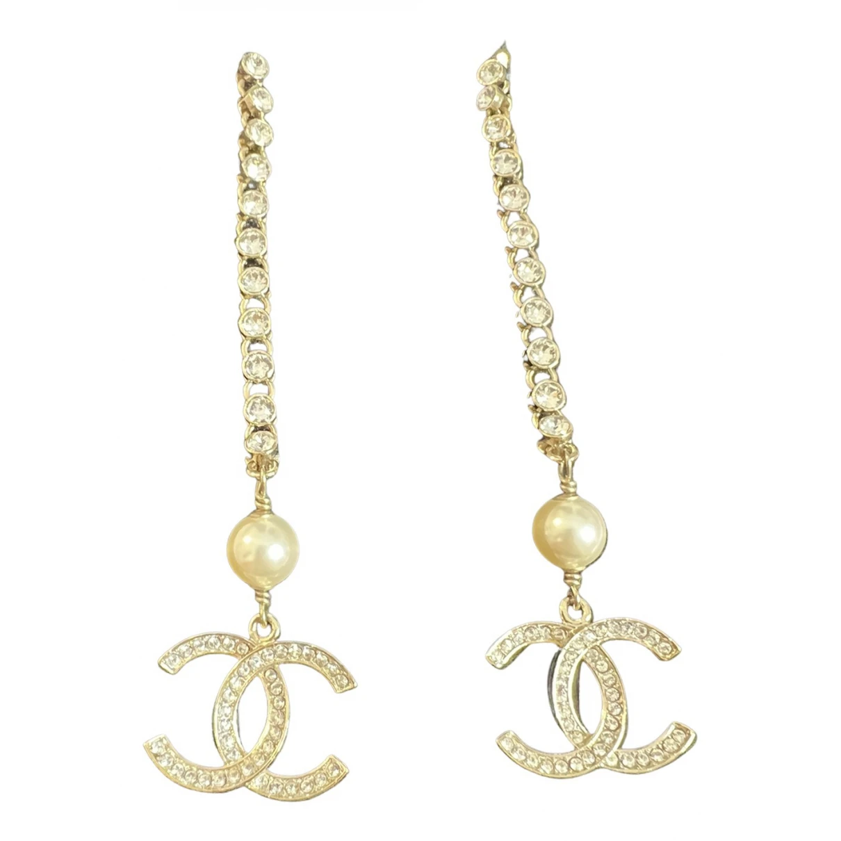 jewellery Chanel earrings CC for Female Crystal. Used condition