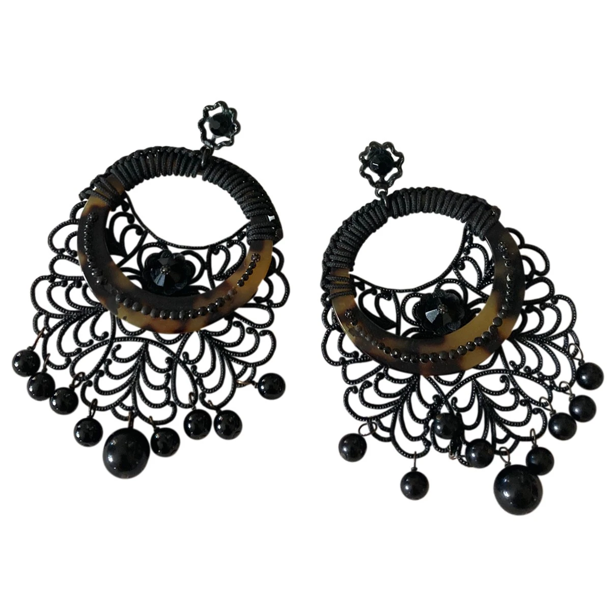 jewellery Gas earrings for Female Metal. Used condition
