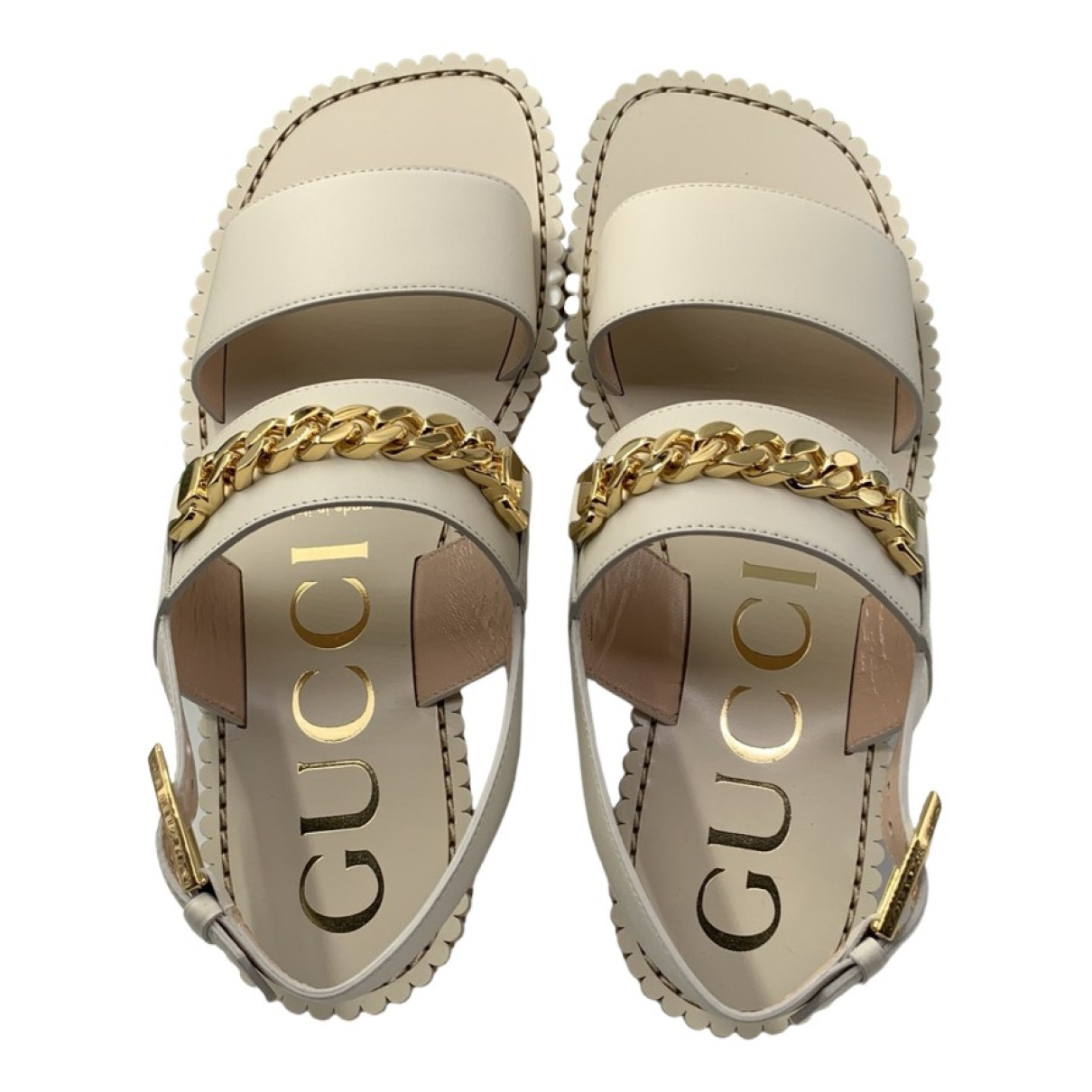 shoes Gucci sandals for Female Leather 38 EU. Used condition