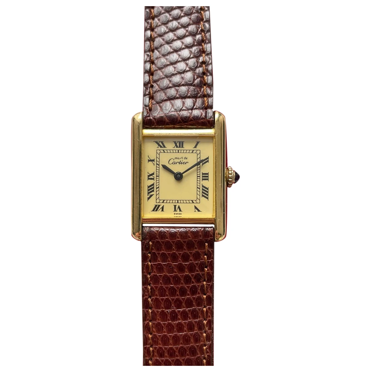 accessories Cartier watches Tank Must for Female Gold plated. Used condition