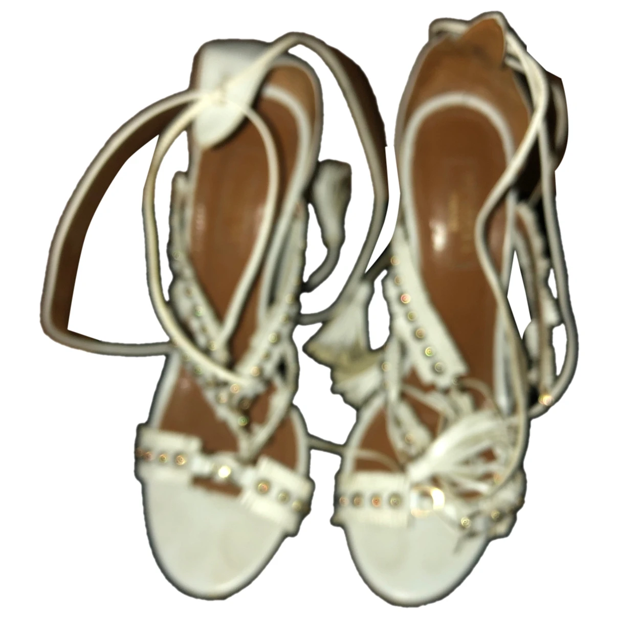 shoes Aquazzura sandals for Female Leather 37.5 EU. Used condition