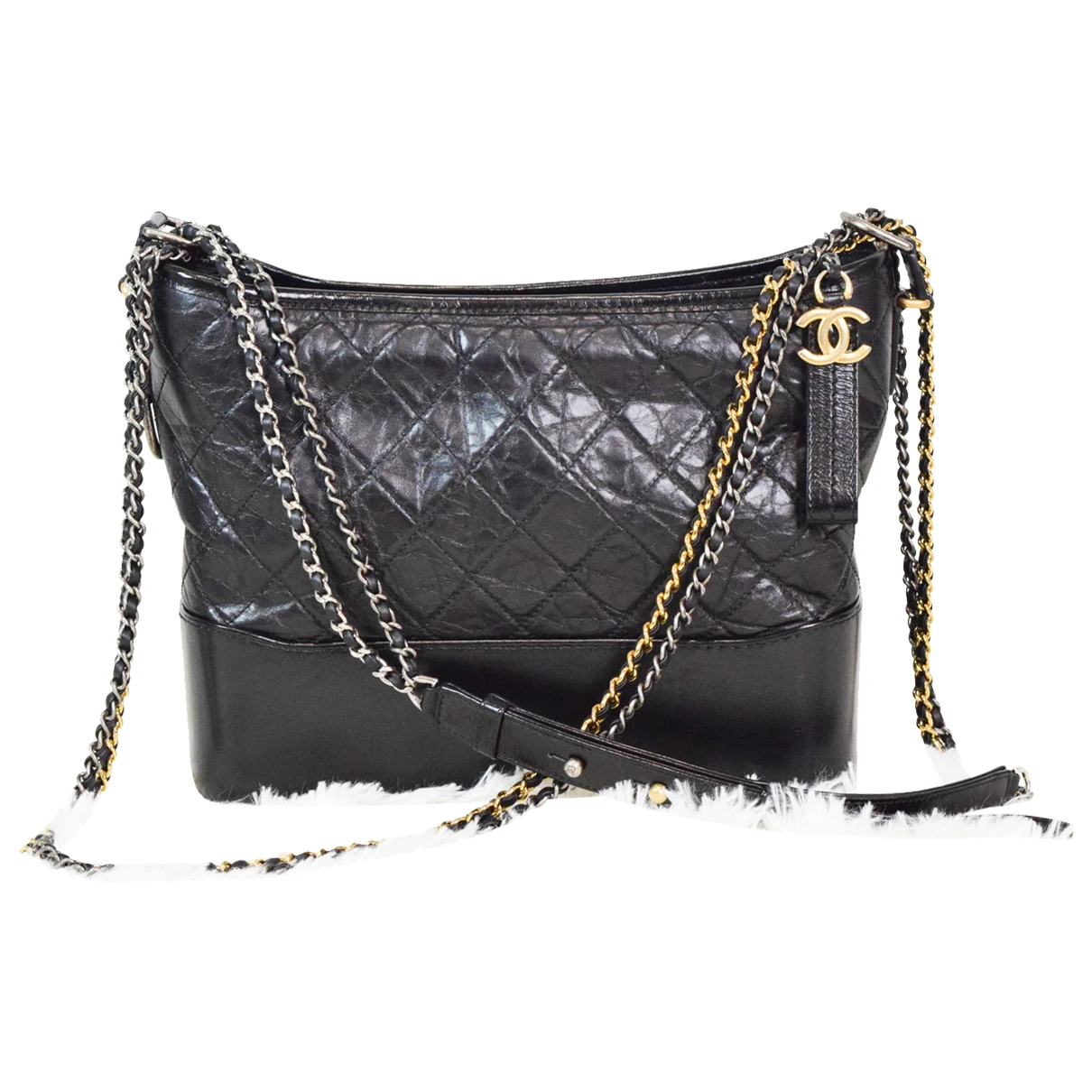 bags Chanel handbags Gabrielle for Female Leather. Used condition