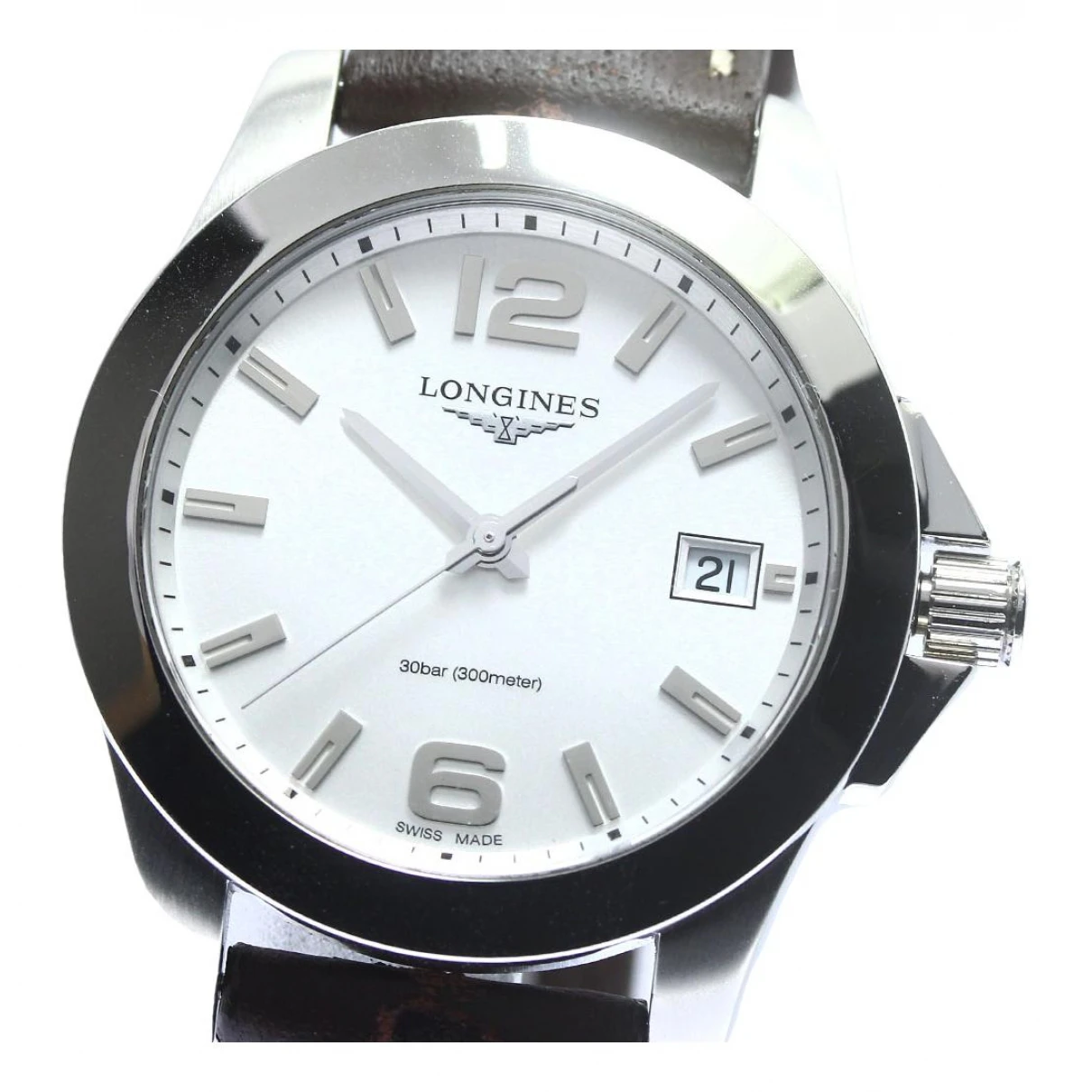 accessories Longines watches Conquest for Male Steel. Used condition