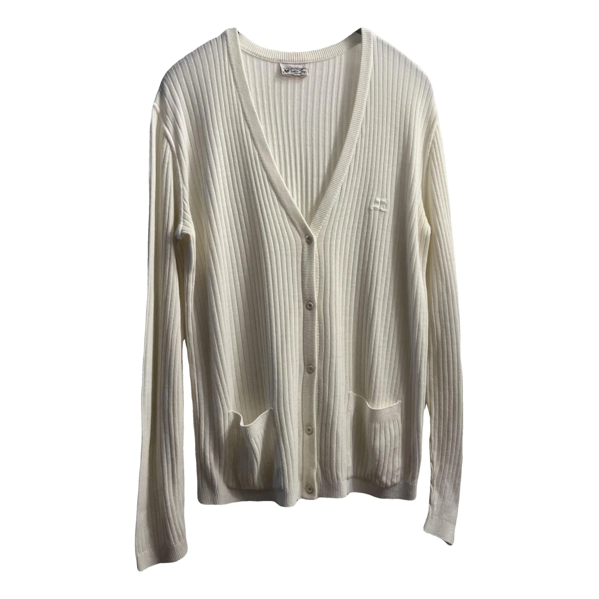 Pre-owned Courrèges Cardigan In White