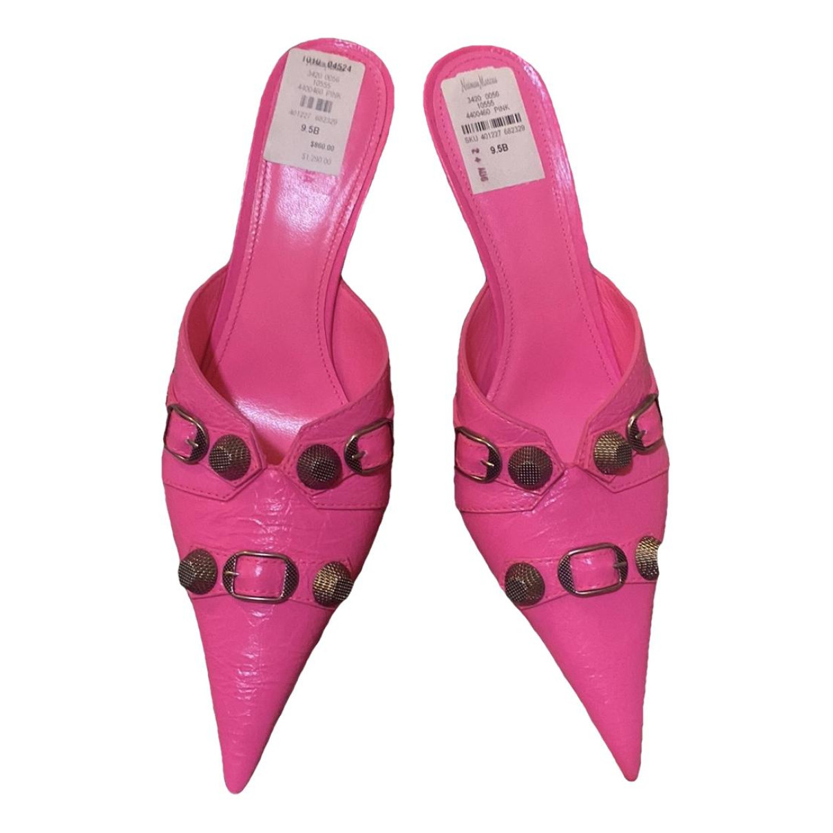 shoes Balenciaga mules & clogs for Female Leather 39.5 EU. Used condition