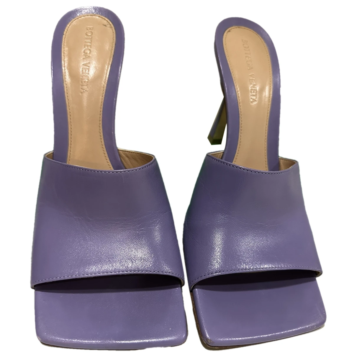 shoes Bottega Veneta mules & clogs for Female Leather 38.5 IT. Used condition
