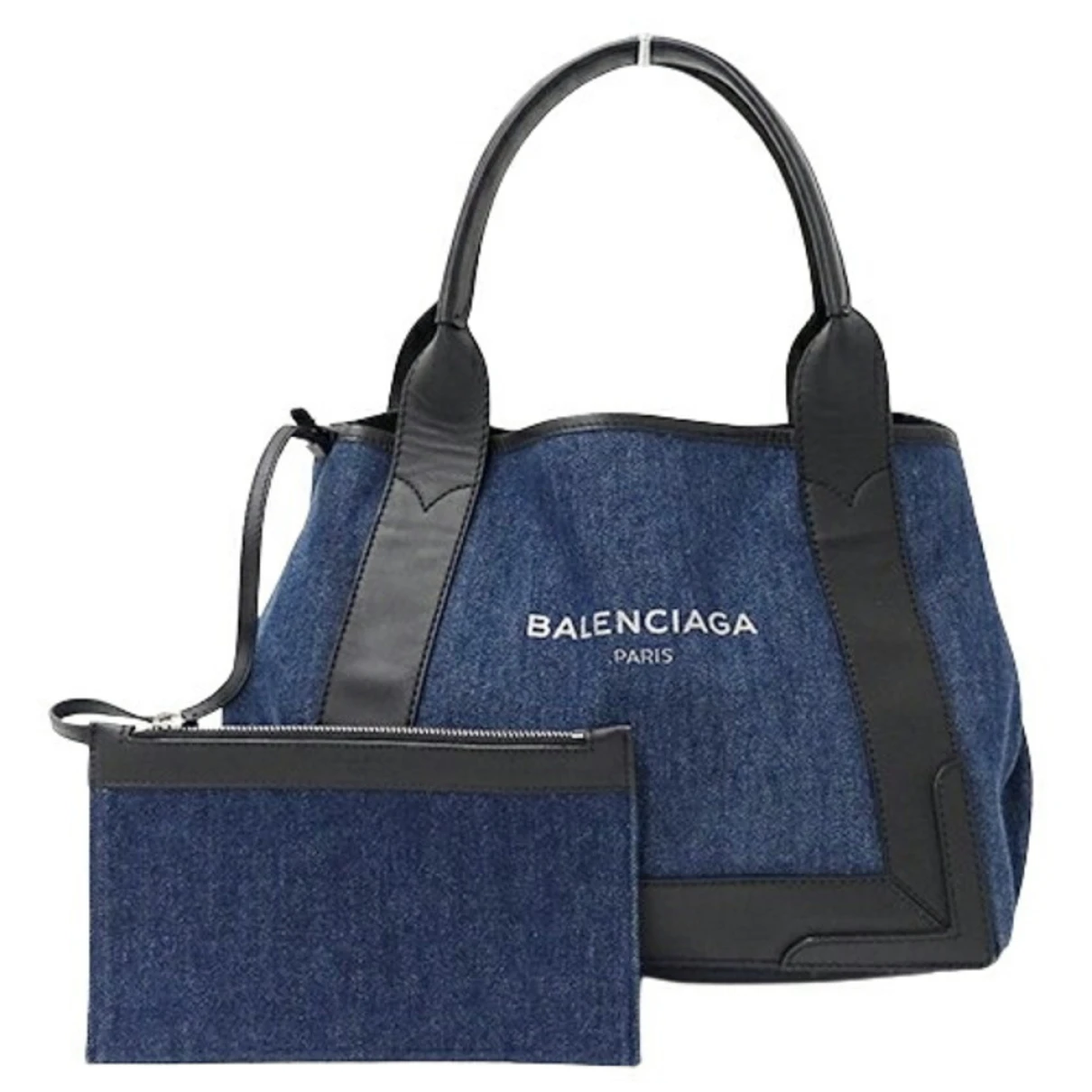 bags Balenciaga handbags Navy cabas for Female Denim - Jeans. Used condition