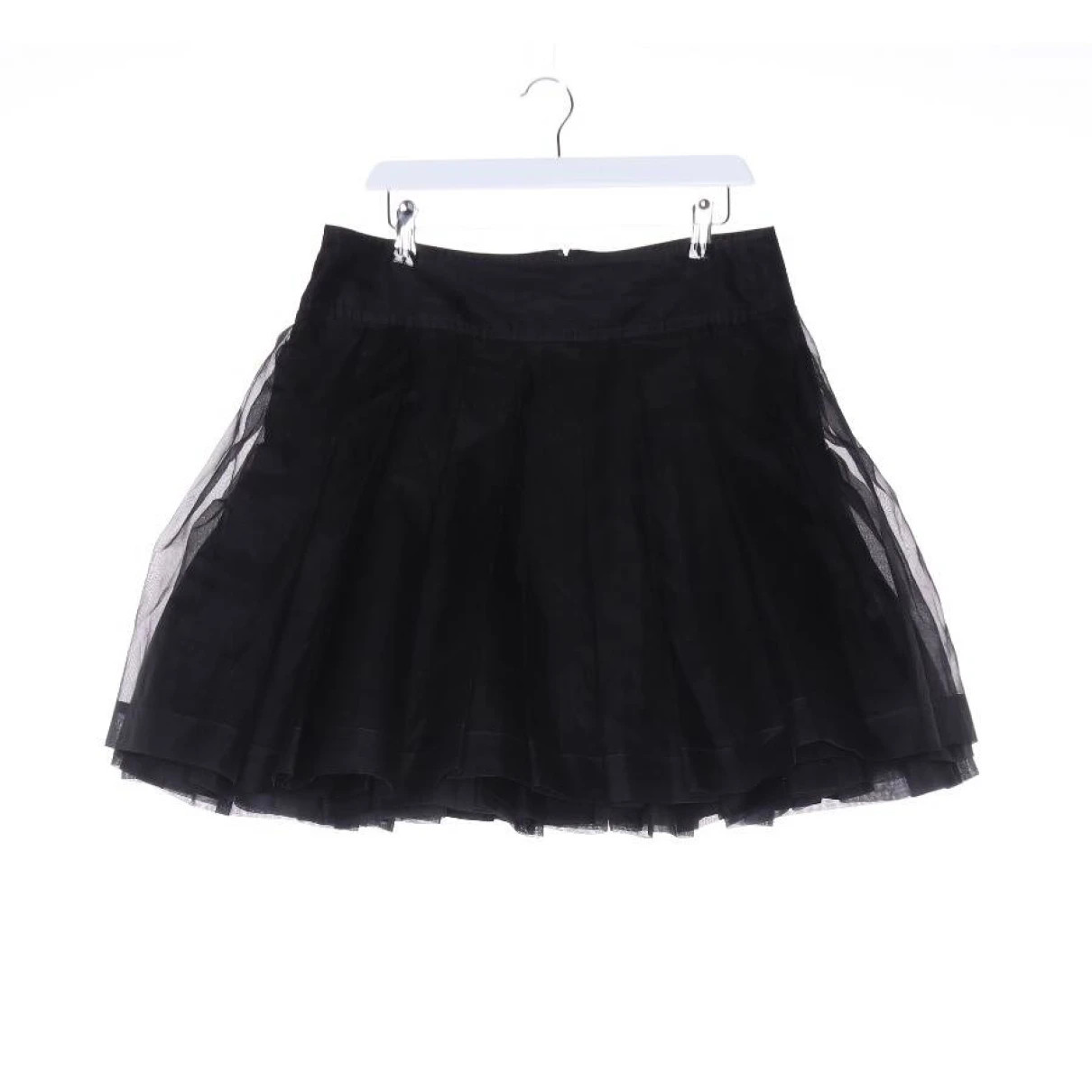 Pre-owned Pauw Silk Skirt In Black