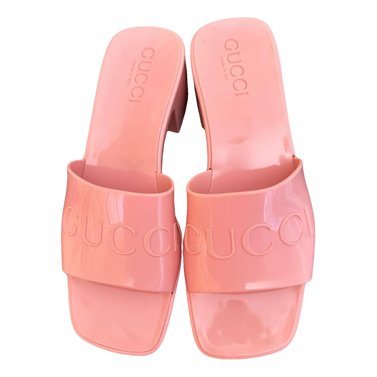 shoes Gucci mules & clogs for Female Rubber 35 EU. Used condition