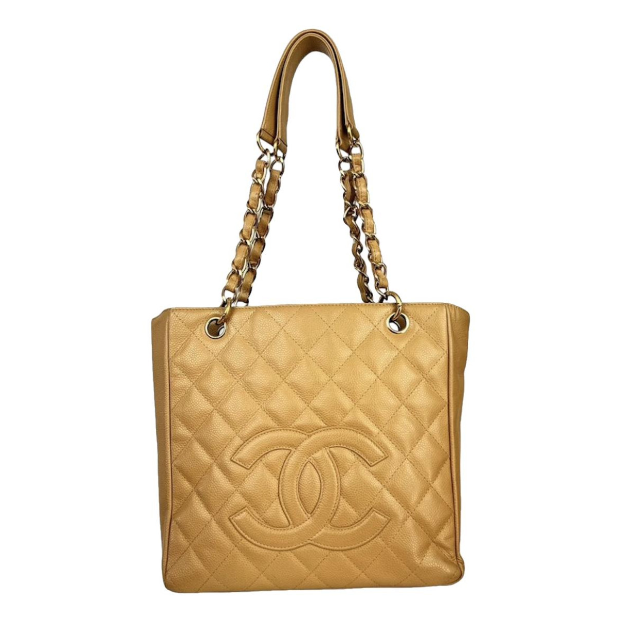bags Chanel handbags Petite Shopping Tote for Female Leather. Used condition