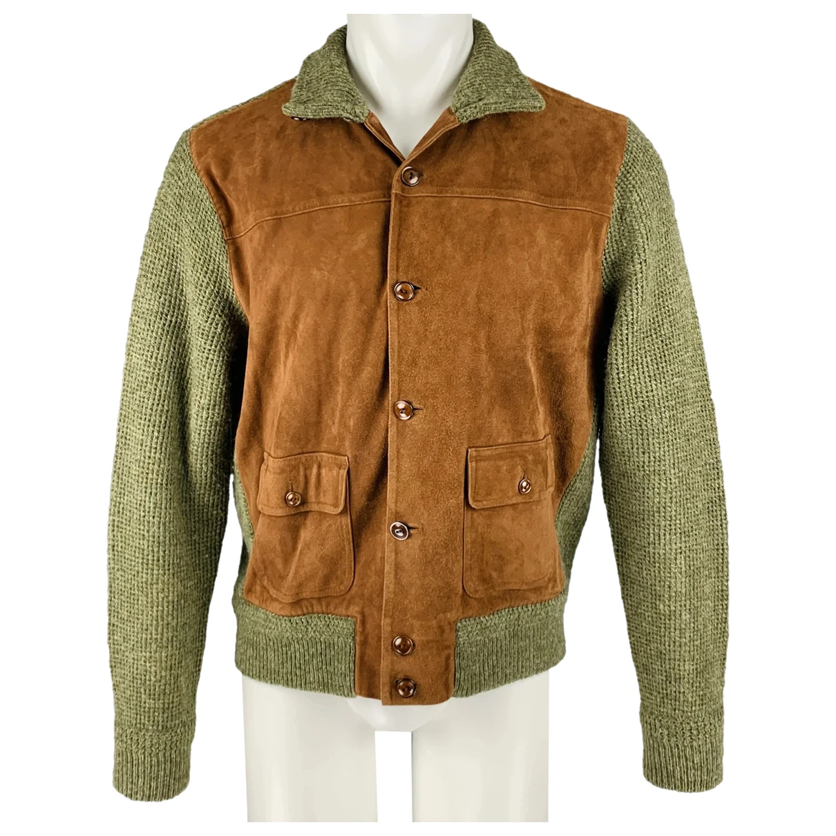Pre-owned Ralph Lauren Wool Jacket In Green