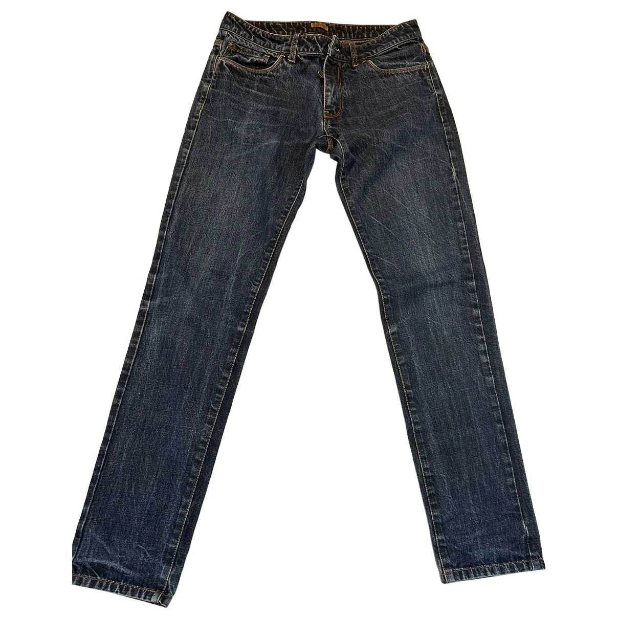 Pre-owned Paolo Pecora Straight Jeans In Blue