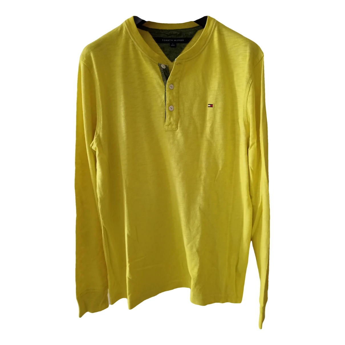 Pre-owned Tommy Hilfiger Pull In Yellow
