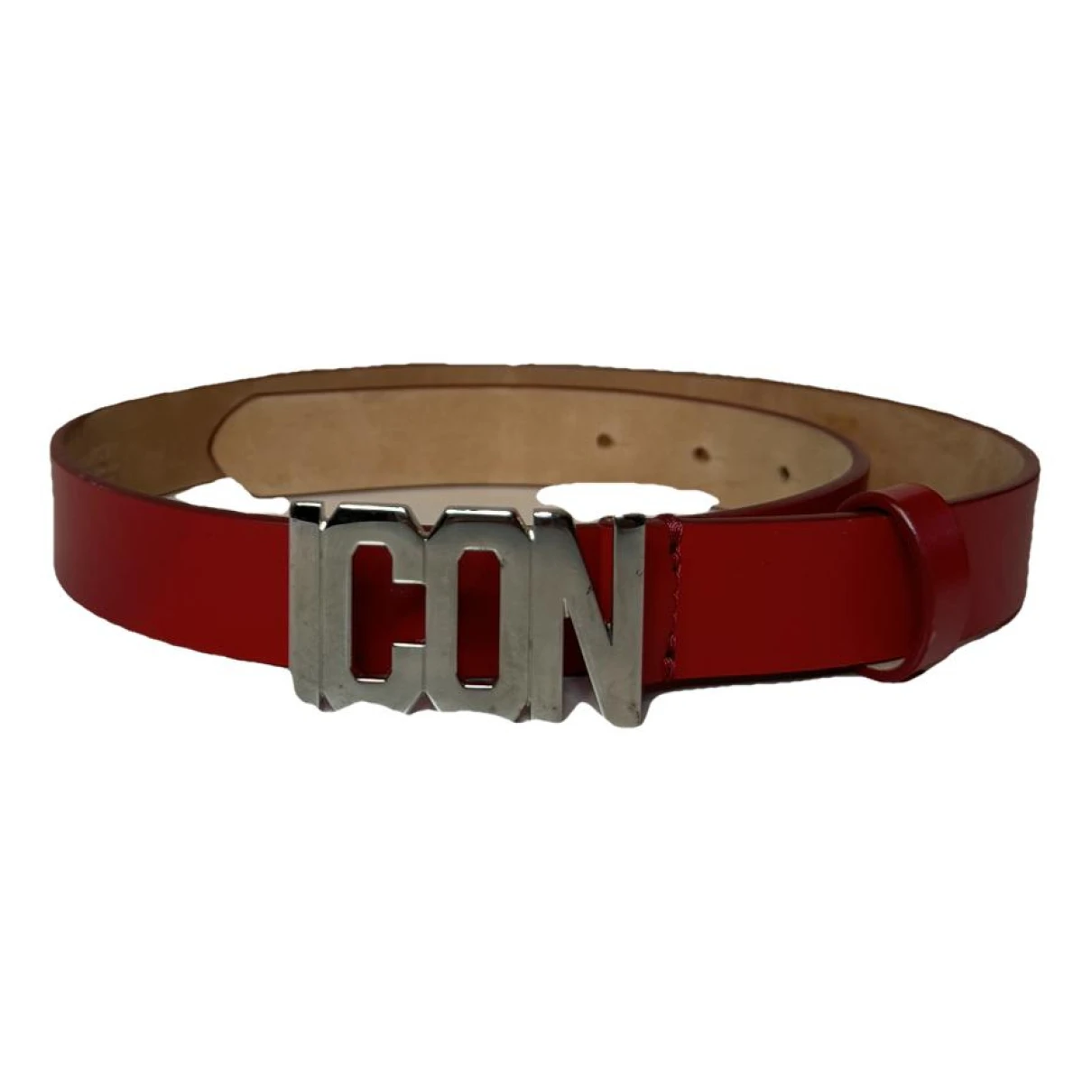 Pre-owned Dsquared2 Leather Belt In Red
