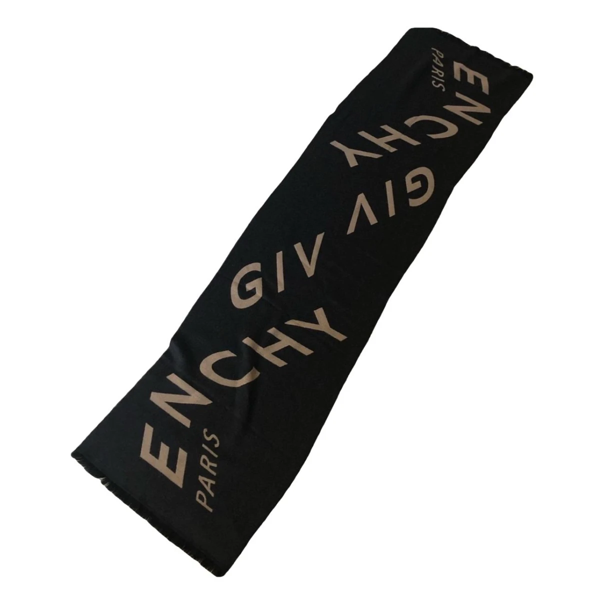 Pre-owned Givenchy Wool Scarf In Brown