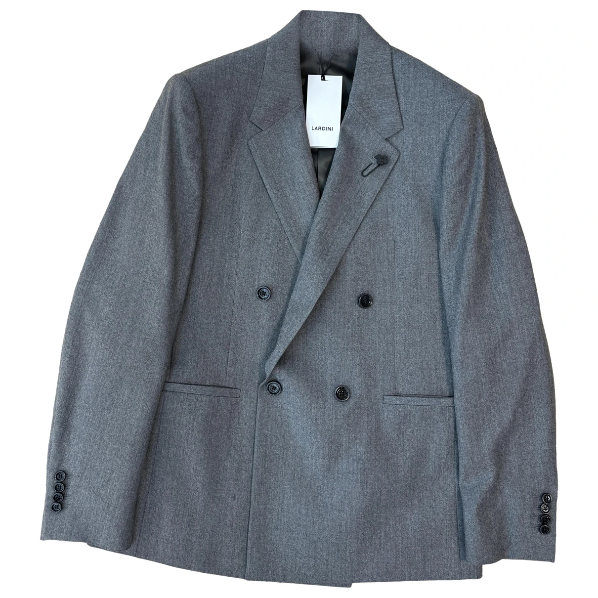 Pre-owned Lardini Wool Vest In Grey