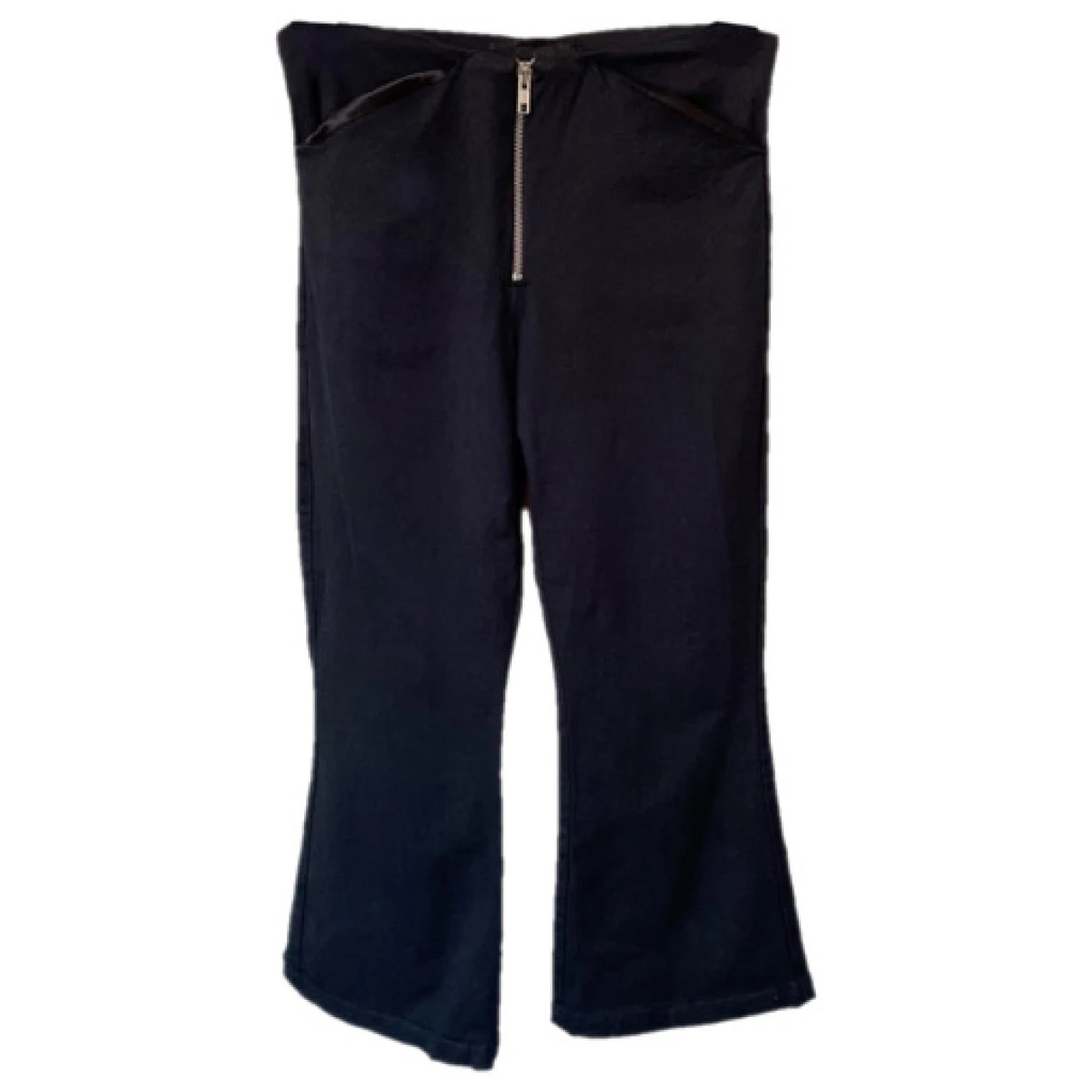 Pre-owned Reformation Trousers In Black