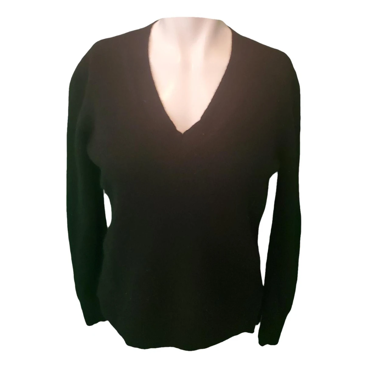 Pre-owned Saks Fifth Avenue Cashmere Jumper In Black