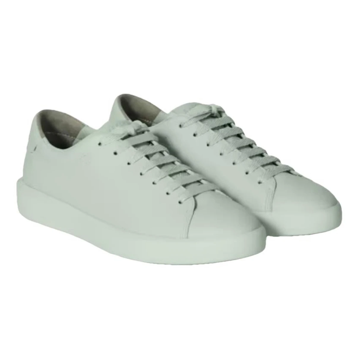 Pre-owned Everlane Leather Trainers In Green
