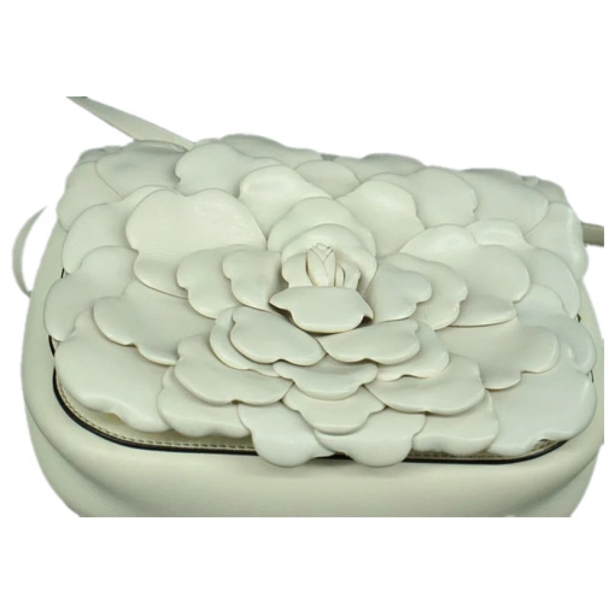 Pre-owned Valentino Garavani Atelier Leather Handbag In White