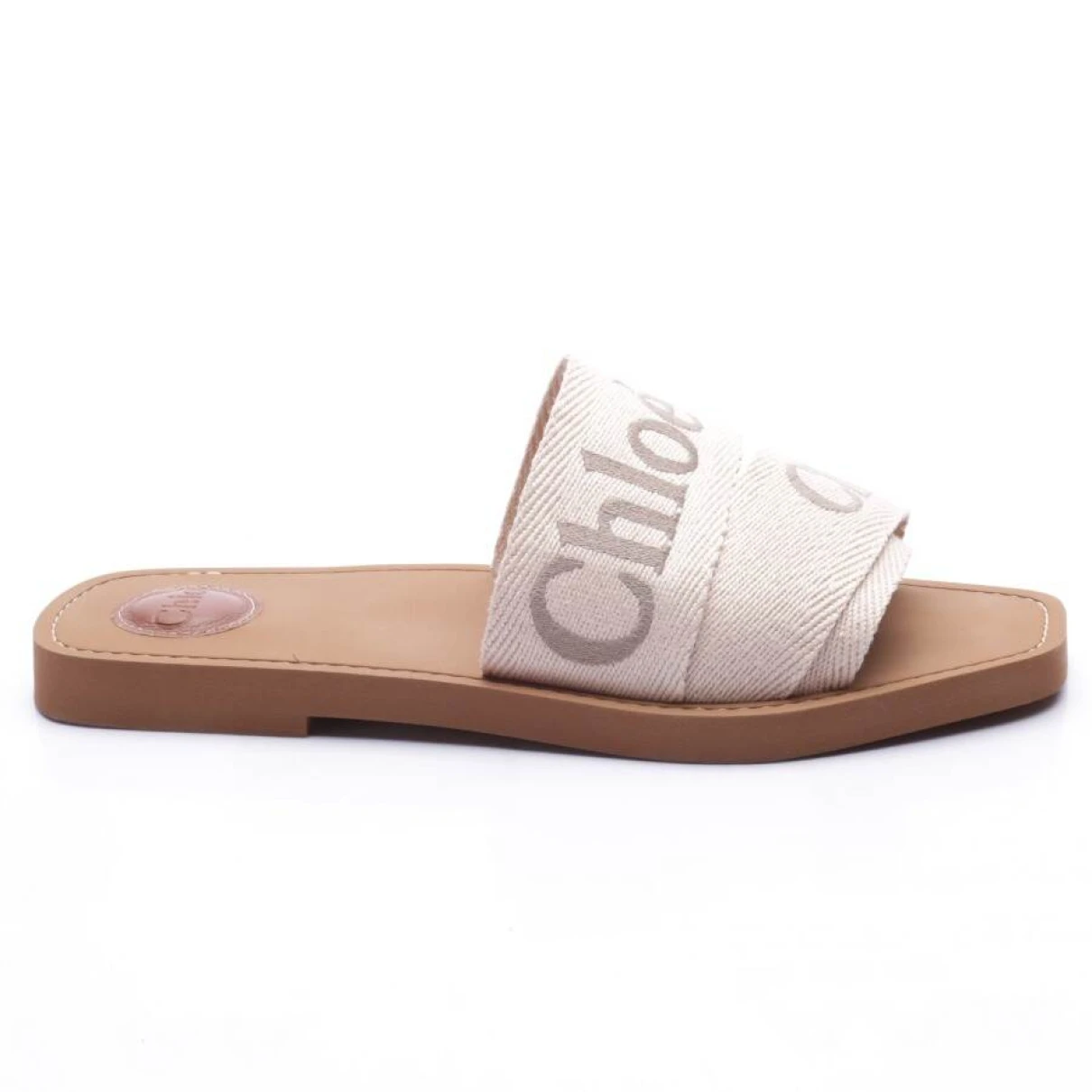 Pre-owned Chloé Cloth Sandal In Brown