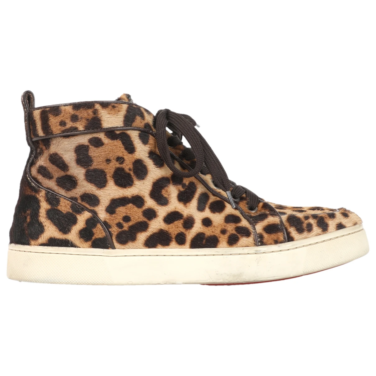 Pre-owned Christian Louboutin Pony-style Calfskin Trainers In Other