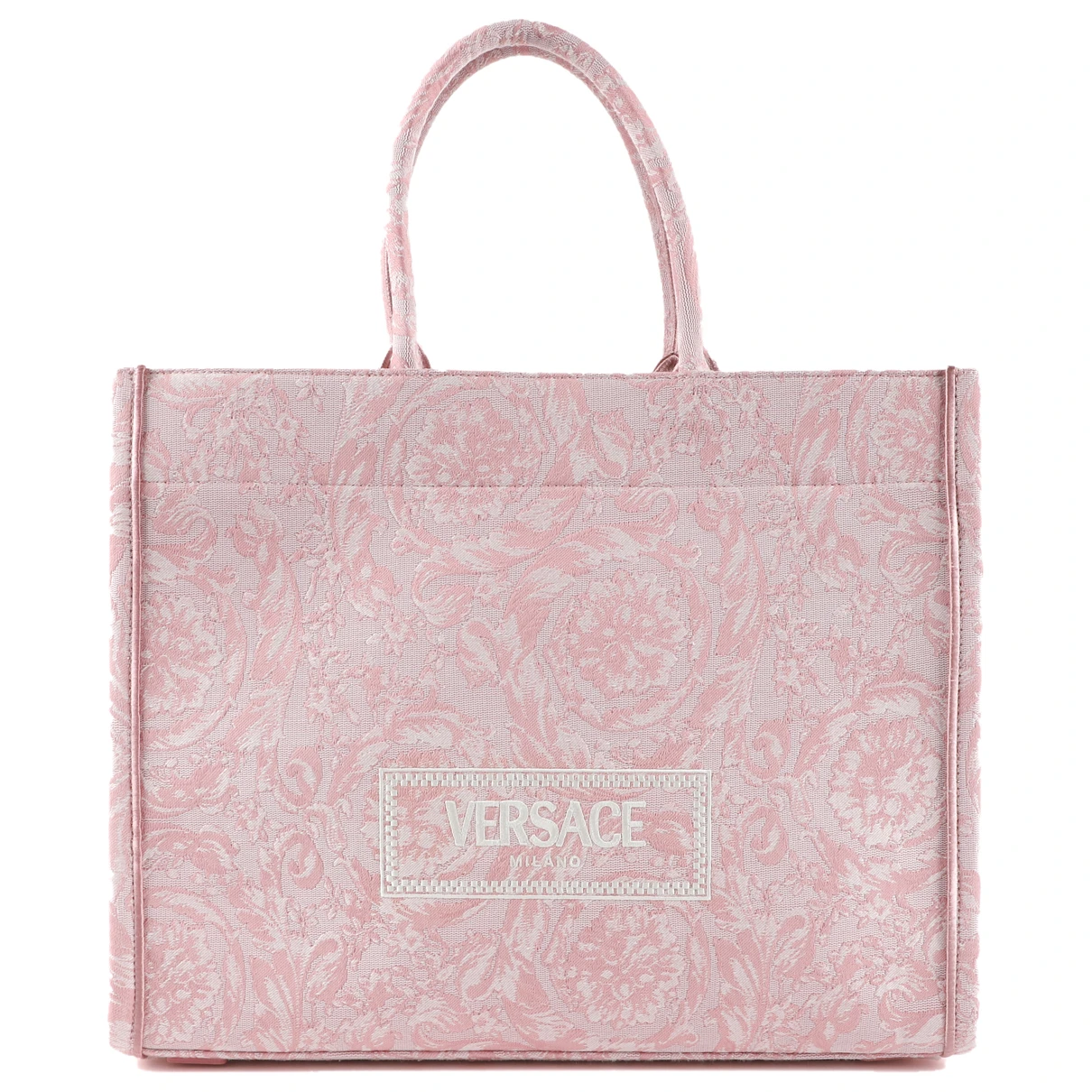 Pre-owned Versace Cloth Tote In Pink