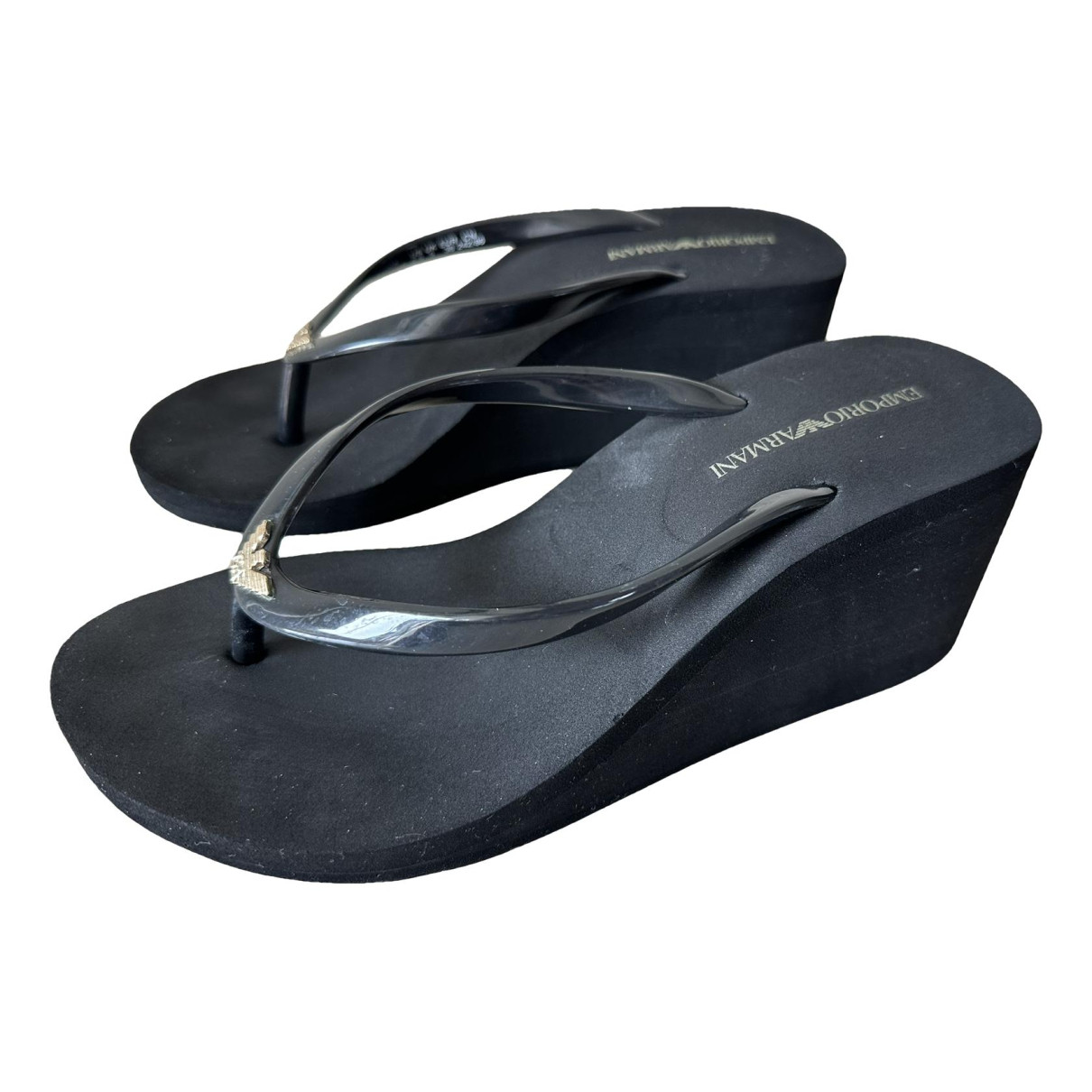 shoes Emporio Armani sandals for Female Rubber 38 EU. Used condition