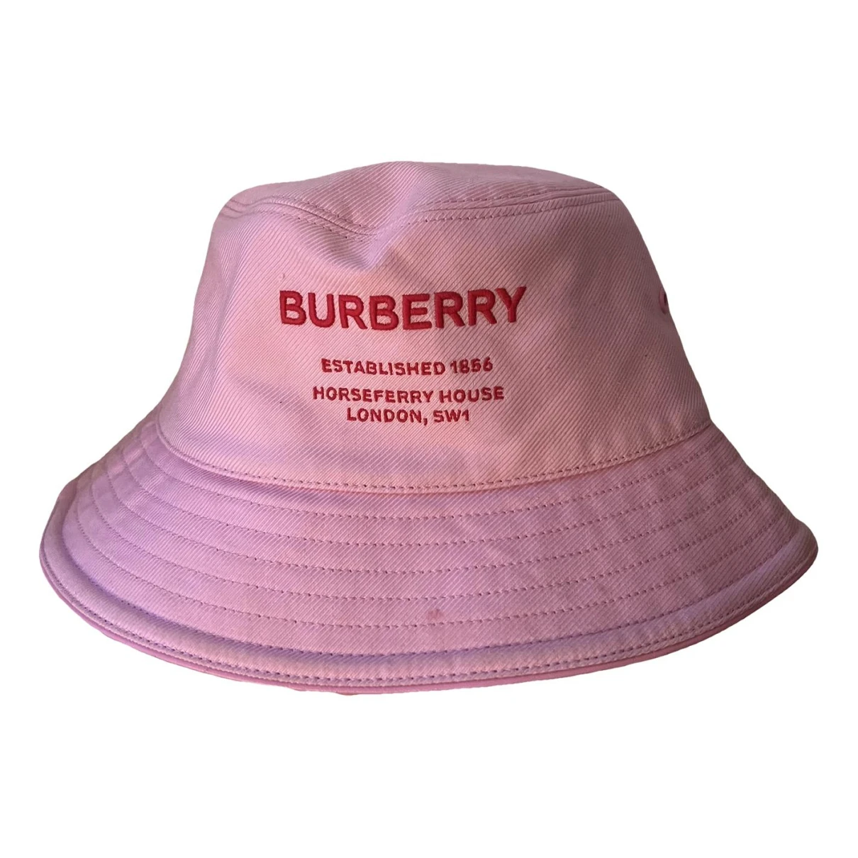 Pre-owned Burberry Hat In Pink