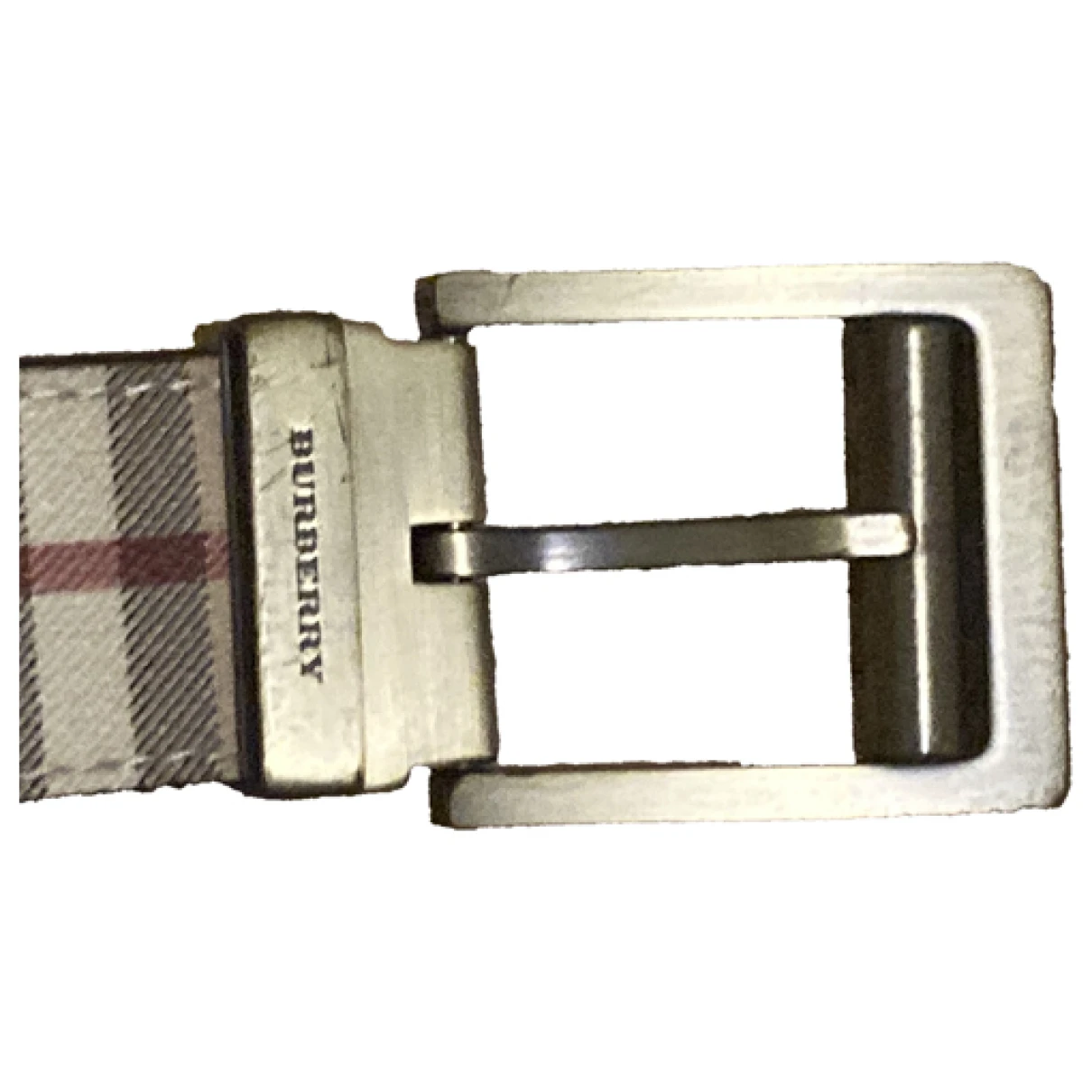 Pre-owned Burberry Leather Belt In Beige