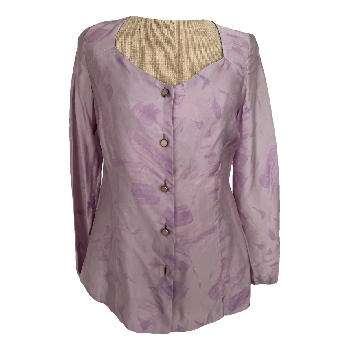 Pre-owned Versace Blouse In Pink