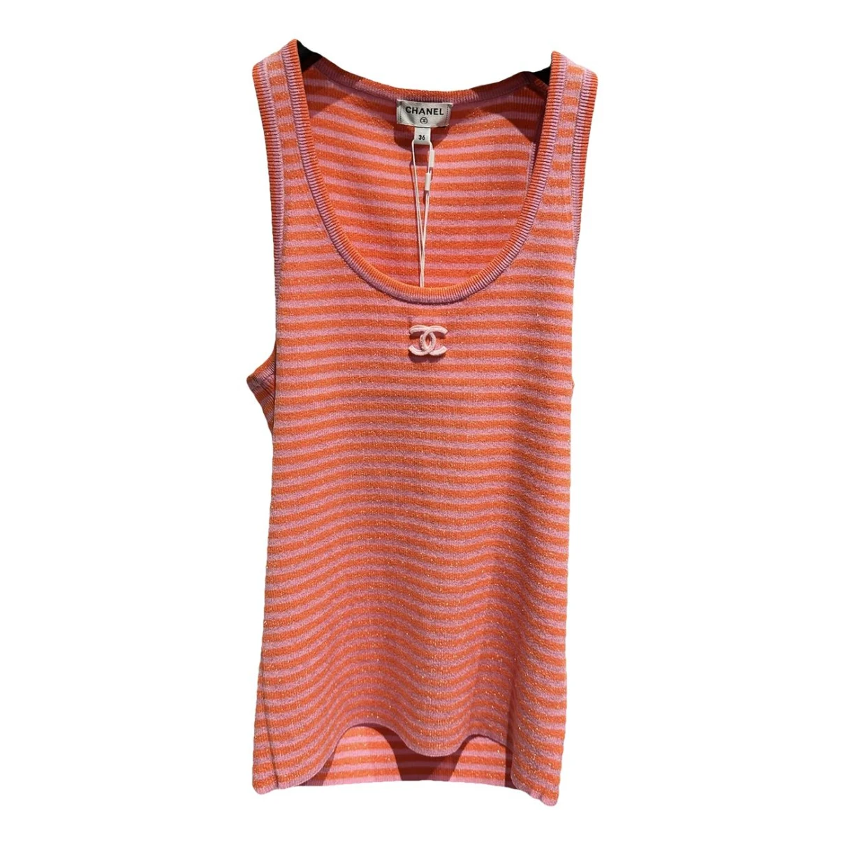 Pre-owned Chanel Camisole In Orange