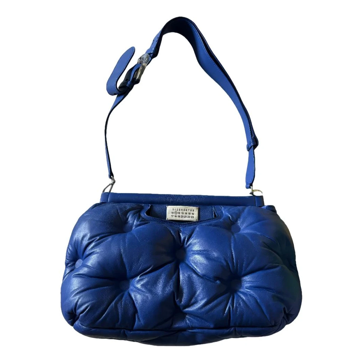 Pre-owned Maison Margiela Glam Slam Leather Handbag In Blue