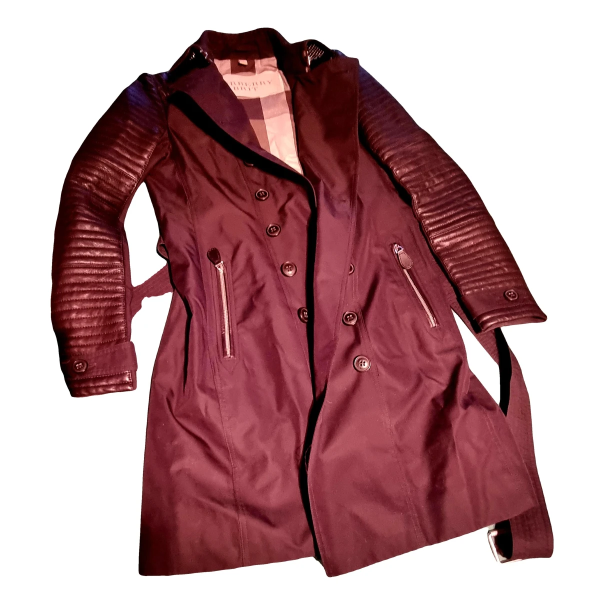 Pre-owned Burberry Sandringham Trench Coat In Brown