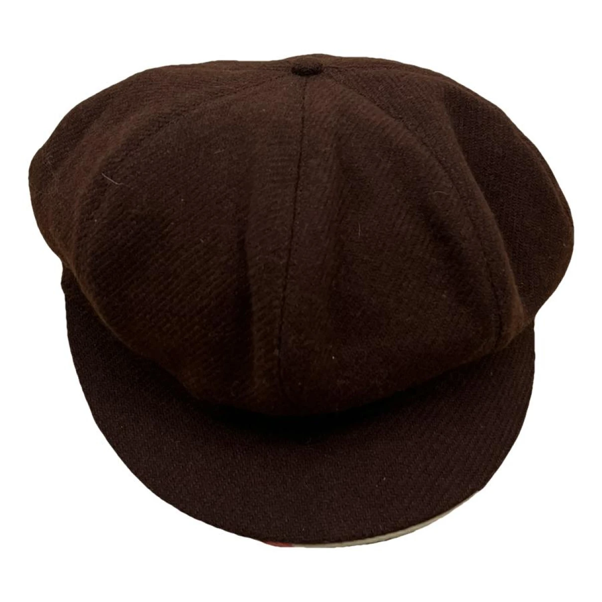 Pre-owned Burberry Wool Hat In Brown