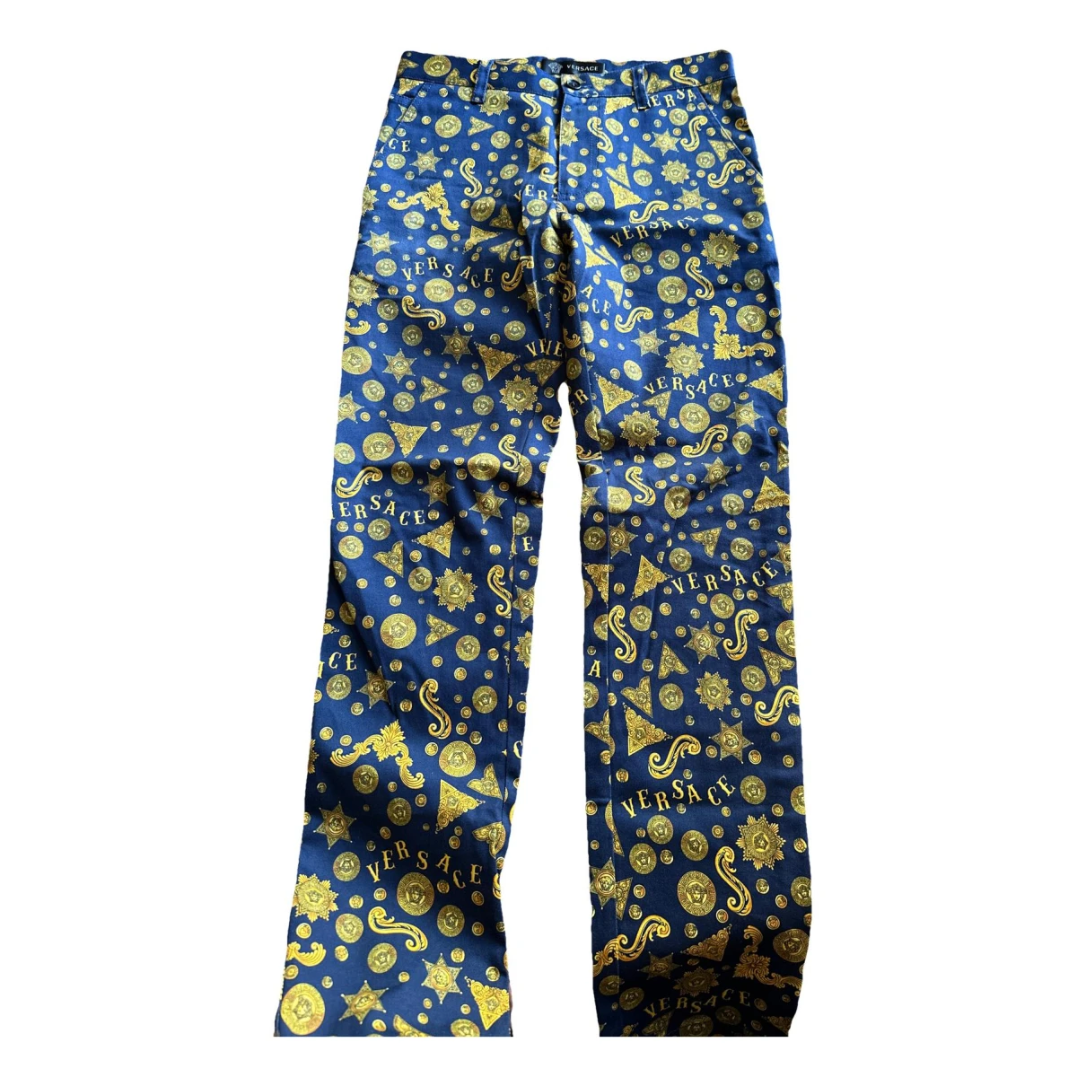 Pre-owned Versace Trousers In Other
