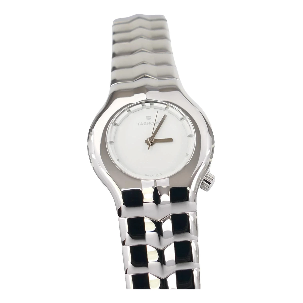 Pre-owned Tag Heuer Alter Ego Watch In White