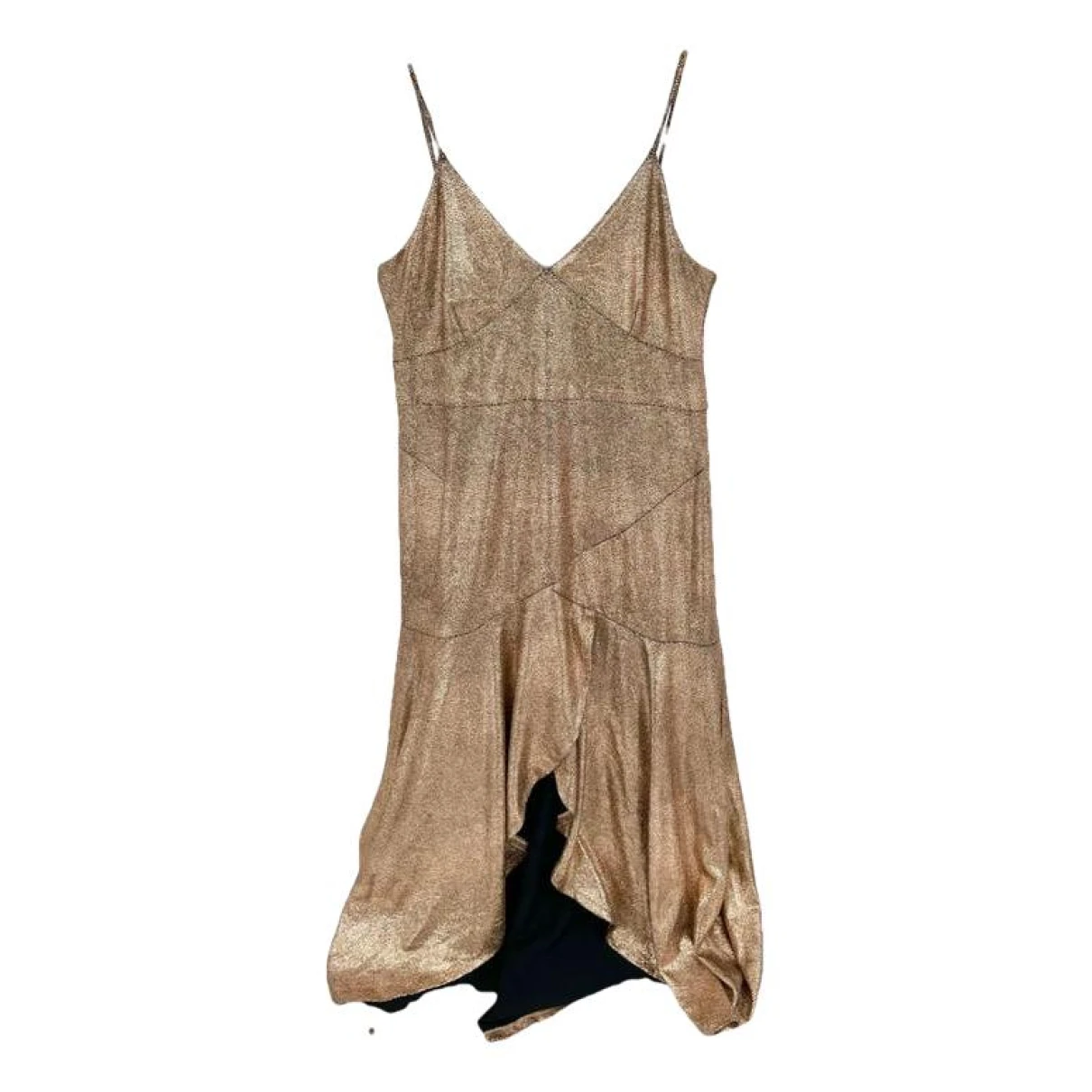 Pre-owned Hutch Maxi Dress In Gold