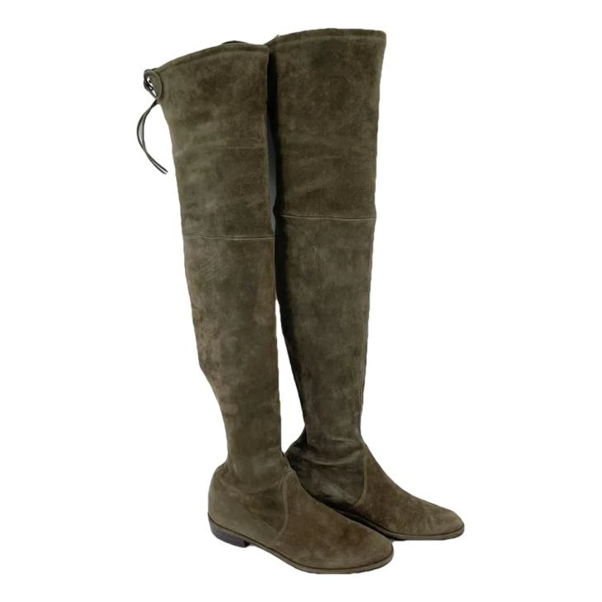 Pre-owned Stuart Weitzman Boots In Green