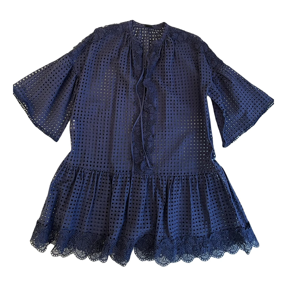 Pre-owned Pinko Mini Dress In Blue