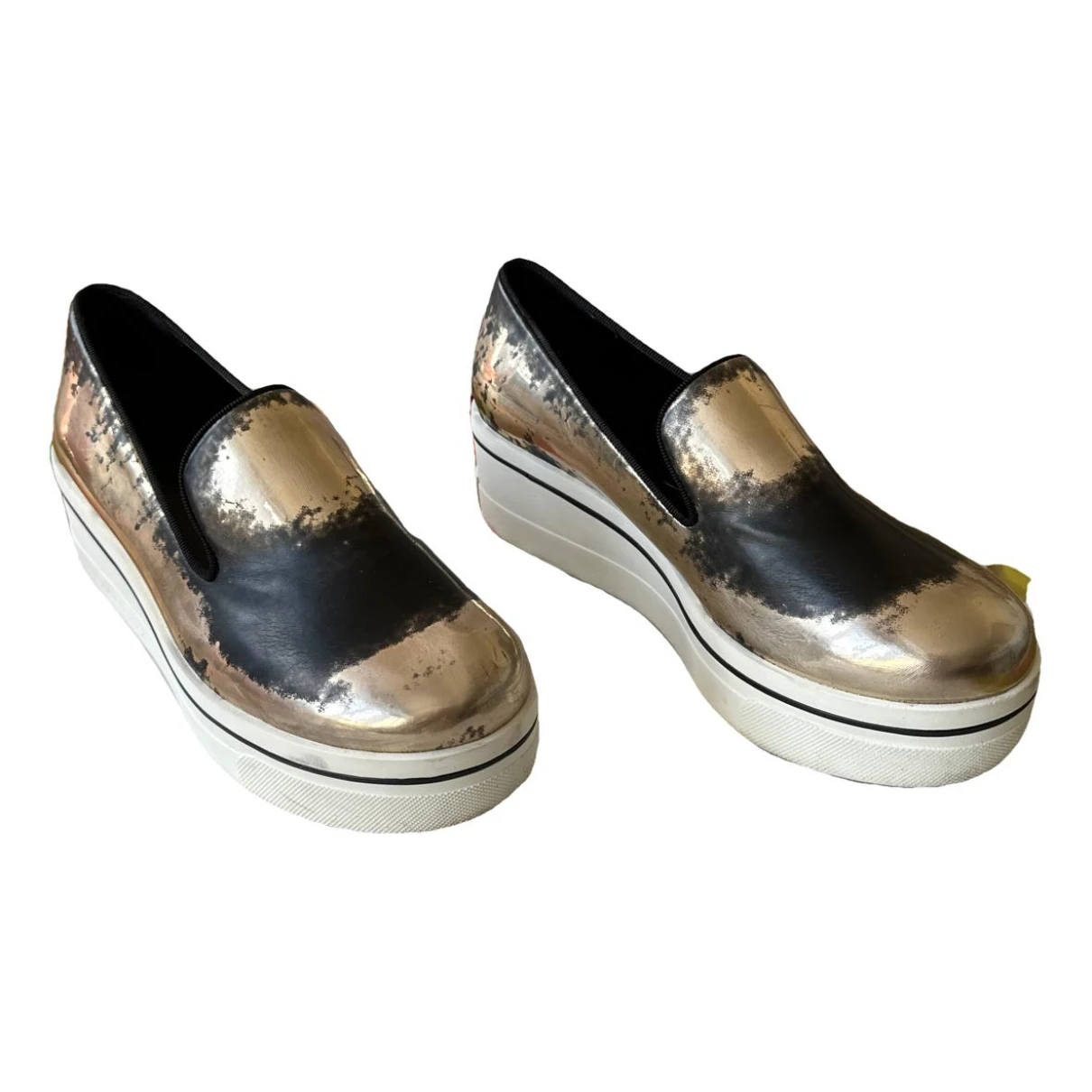Pre-owned Stella Mccartney Vegan Leather Flats In Other