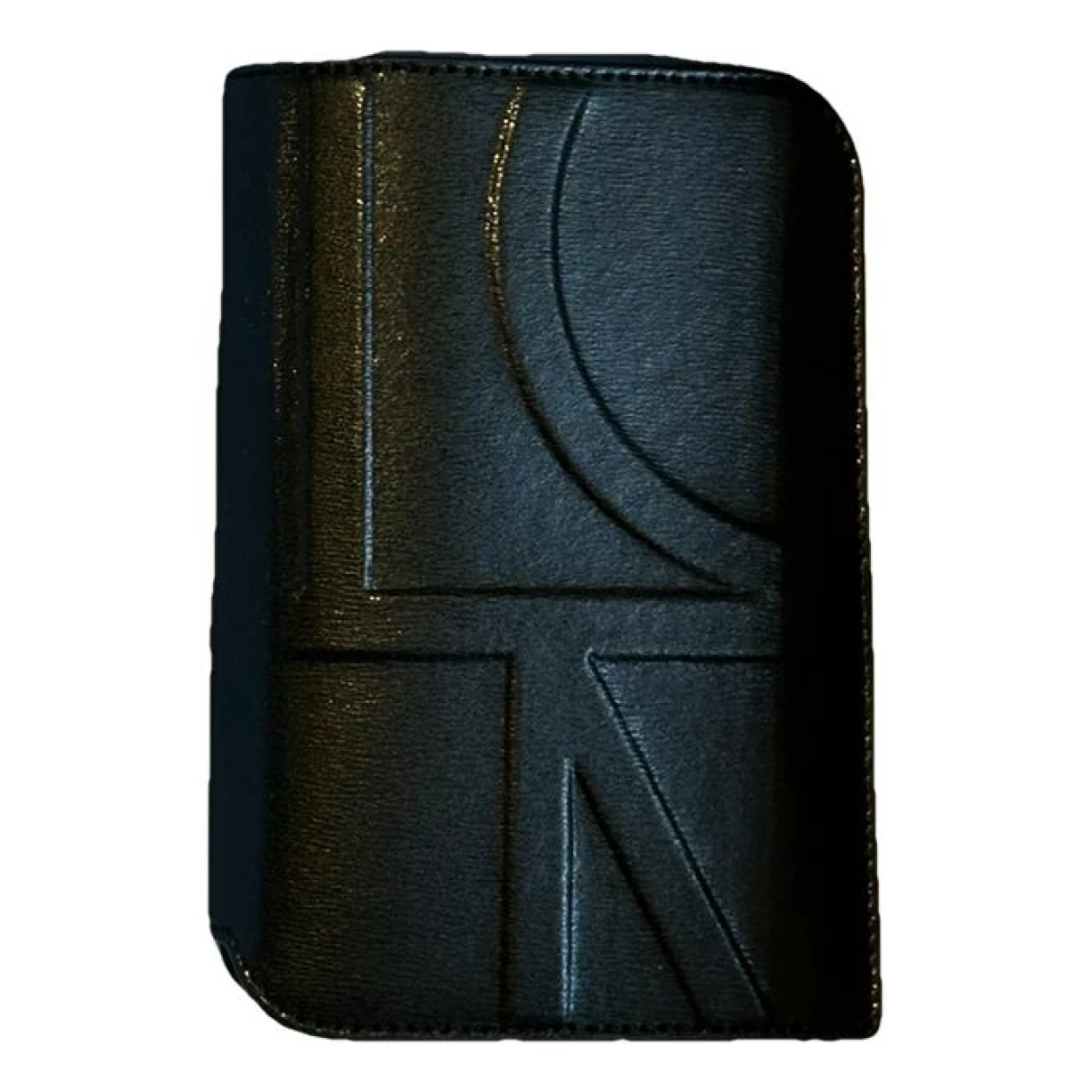 Pre-owned Totême Leather Wallet In Black