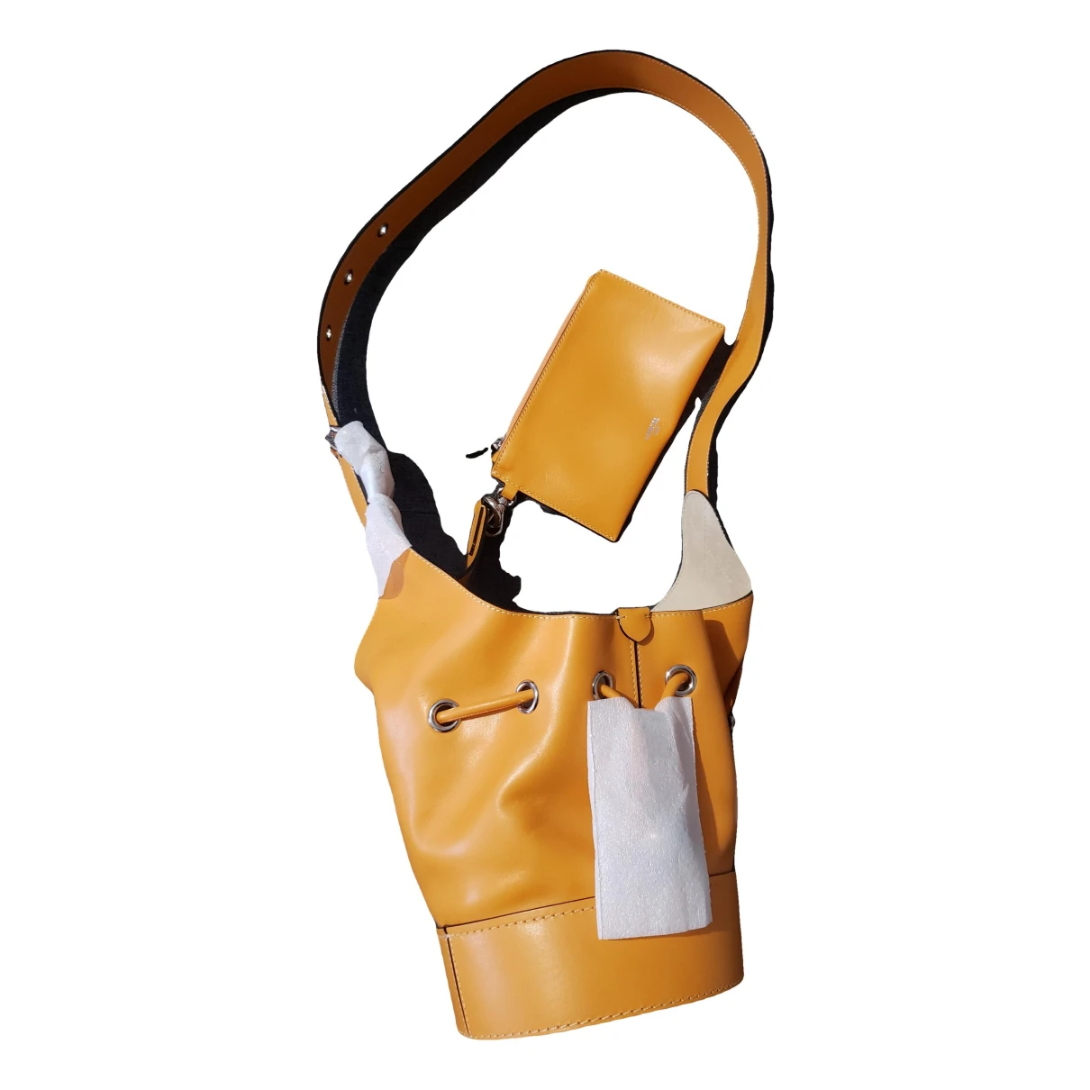 Pre-owned Lancel Leather Handbag In Orange