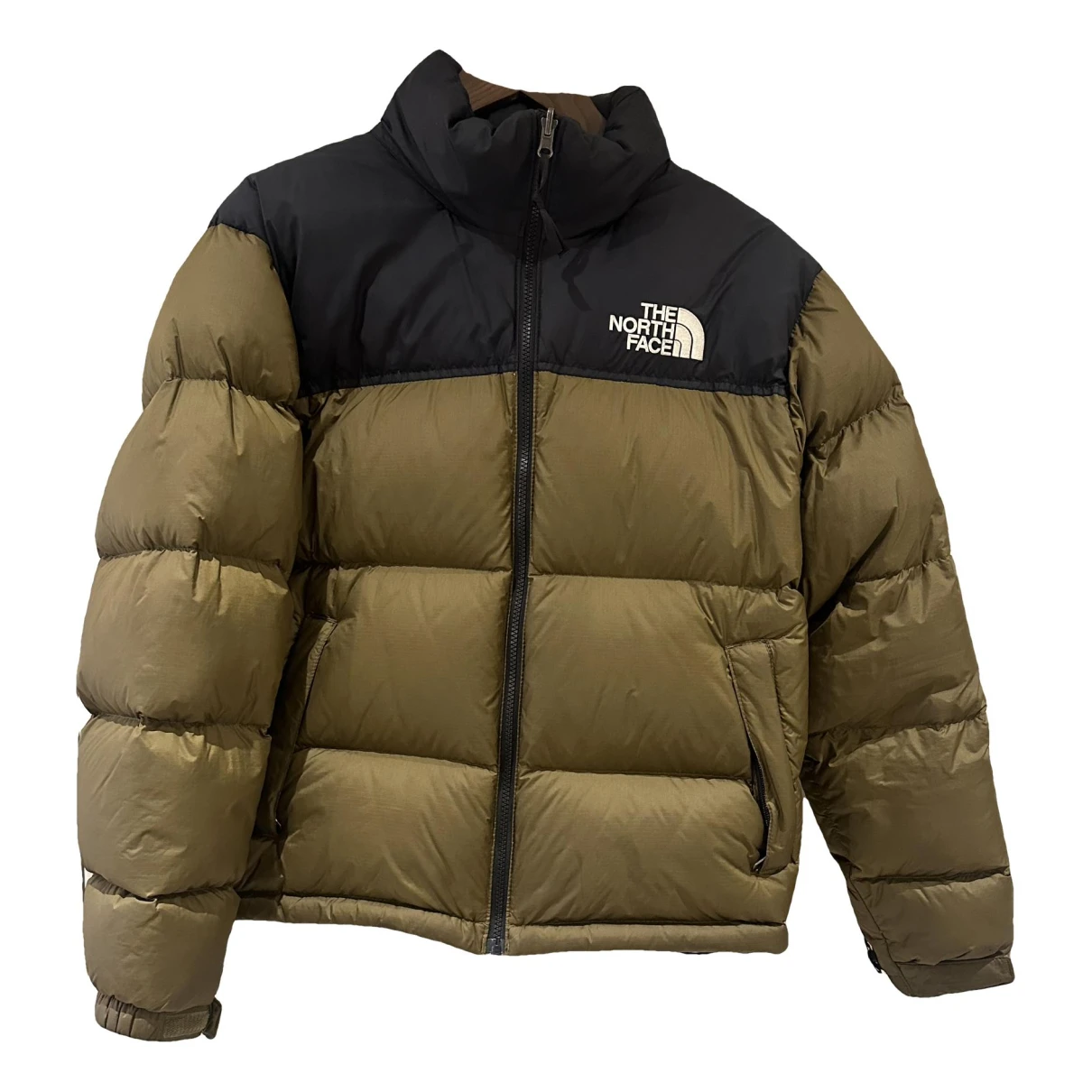 Pre-owned The North Face Puffer In Khaki